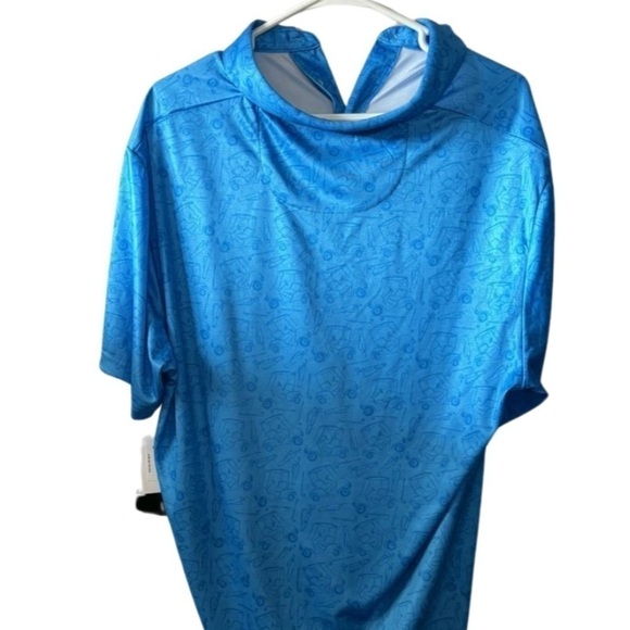 Pga Tour Men's AthleticFit Birdseye Golf
Conversational Print Short Sleeve Polo - Picture 4 of 5